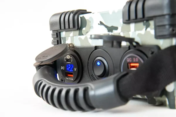 Powerbanka na ryby s pogumovanou rukoväťou Powerbanka na ryby s pogumovanou rukoväťou